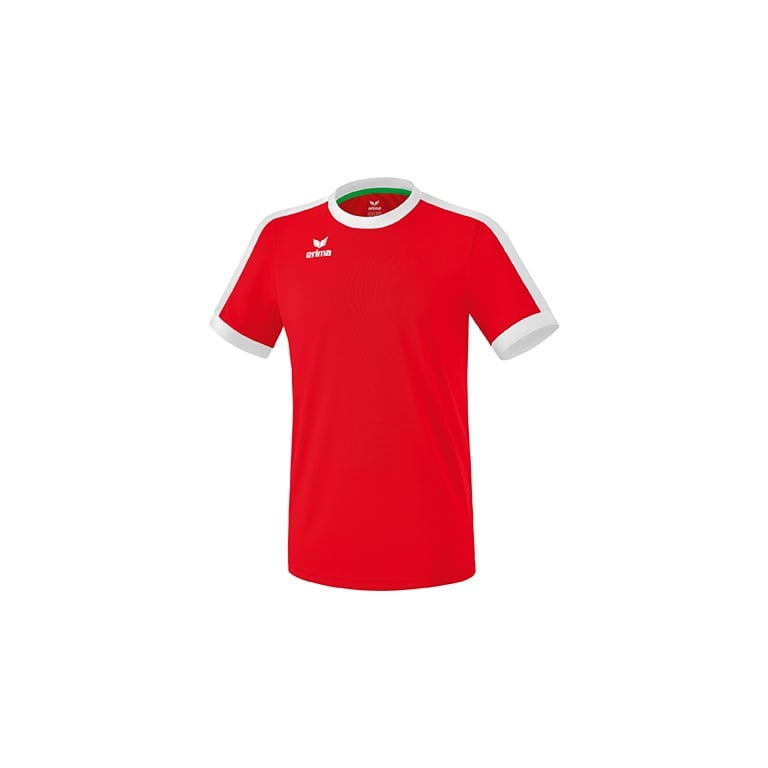 Erima Sport-Tshirt Trikot Retro Star (100% Polyester) rot/weiss Herren